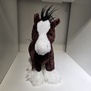 GANZ Webkinz Clydesdale  Plush Horse Animal NO CODE